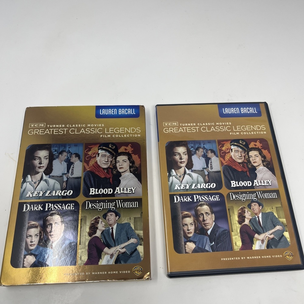 TCM Greatest‎ Classic Legends - Lauren Bacall 4 Films (4-DVD, 2012)